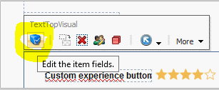 custom experience button